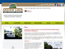 Tablet Screenshot of oakviewlakes.com